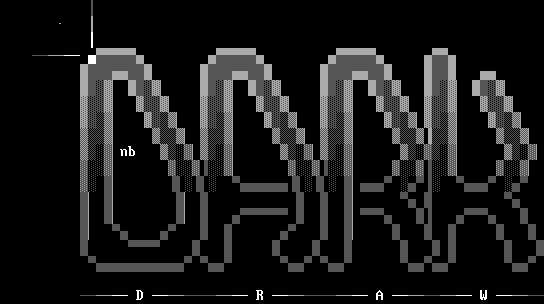 ANSI editor written in assembly for DOS